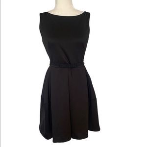 Just Taylor Black Fit and Flare Sleeveless Dress| Size 4